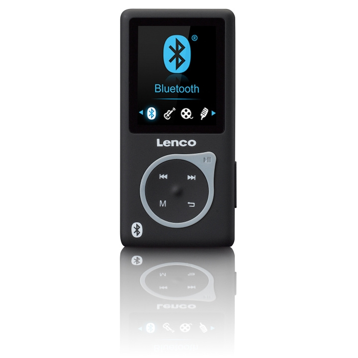 Lenco MP3/MP4-spiller med Bluetooth® Svart i gruppen Elektronikk / Lyd & Bilde / Hjemmekino, HiFi og bærbar / Bærbar musikkspiller / MP3-spillere hos TP E-commerce Nordic AB (D32335)