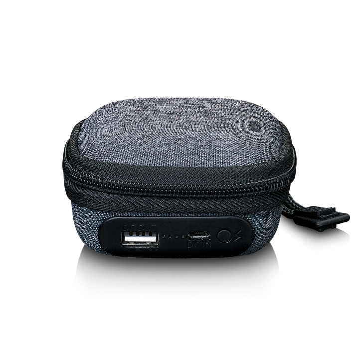 Lenco Etui med innebygd powerbank Grå i gruppen Elektronikk / Lyd & Bilde / Hodetelefoner & Tilbehør / Tilbehør hos TP E-commerce Nordic AB (D32346)