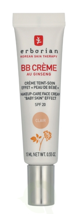 Erborian BB Cream Au Ginseng 5-In-1 Baby Skin Effect SPF20 15 ml Clair i gruppen HELSE OG SKJØNNHET / Makeup / Makeup ansikt / CC/BB Cream hos TP E-commerce Nordic AB (D32513)
