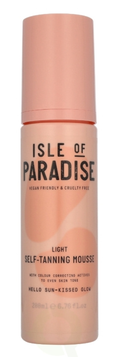 Isle of Paradise Self-Tanning Mousse 200 ml Light i gruppen HELSE OG SKJØNNHET / Hudpleie / Soling / Brun uten sol hos TP E-commerce Nordic AB (D32522)
