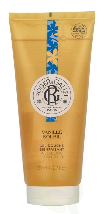 Roger & Gallet Beneficial Shower Gel Vanille Soleil 200 ml i gruppen HELSE OG SKJØNNHET / Hudpleie / Kroppspleie / Bad- og dusjkrem hos TP E-commerce Nordic AB (D32552)