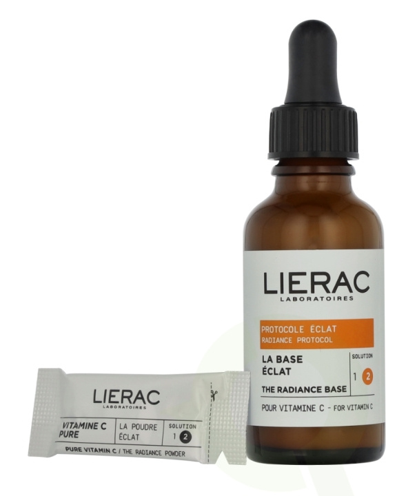 Lierac Paris Lierac Radiance Protocol Set 32.8 ml Concentrated Serum C 30ml/Vitamin C Pure Sachets 14 x 0,2g i gruppen HELSE OG SKJØNNHET / Hudpleie / Ansikt / Hudserum hos TP E-commerce Nordic AB (D32573)