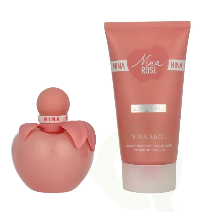 Nina Ricci Nina Rose Les Belles De Nina Giftset 125 ml Edt Spray 50ml/Body Lotion 75ml i gruppen HELSE OG SKJØNNHET / Gavesett / Gavesett for henne hos TP E-commerce Nordic AB (D32590)