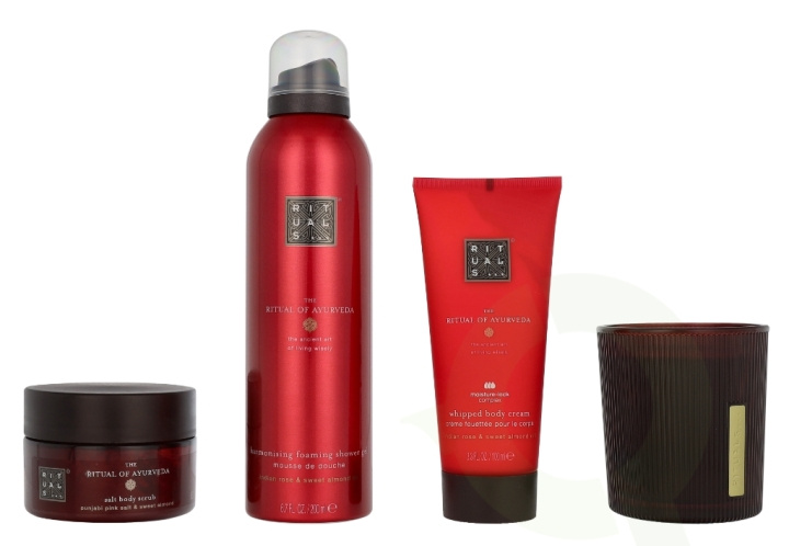 Rituals Ayurveda Medium Giftset 2025 565 ml Candle 140g/Body Cream 100ml/Body Scrub 125g/Foaming Shower Gel 200ml i gruppen HELSE OG SKJØNNHET / Gavesett / Gavesett for henne hos TP E-commerce Nordic AB (D32638)