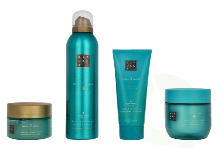 Rituals Karma Medium Giftset 2025 550 ml Foaming Shower Gel 200ml / Salt Body Scrub 125g / Body Mask 125ml / Whipped Body Cream 100ml i gruppen HELSE OG SKJØNNHET / Gavesett / Gavesett for henne hos TP E-commerce Nordic AB (D32659)
