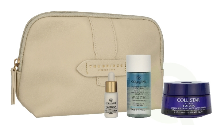 Collistar Futura Set 90 ml Futura Day Cream 50 ml / Mini Bifase Cleanser 35 ml / Mini Protective Drops 5 ml / Pouch i gruppen HELSE OG SKJØNNHET / Hudpleie / Ansikt hos TP E-commerce Nordic AB (D32834)