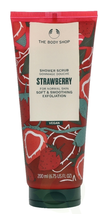 The Body Shop Shower Scrub 200 ml Strawberry i gruppen HELSE OG SKJØNNHET / Hudpleie / Kroppspleie / Bad- og dusjkrem hos TP E-commerce Nordic AB (D32878)