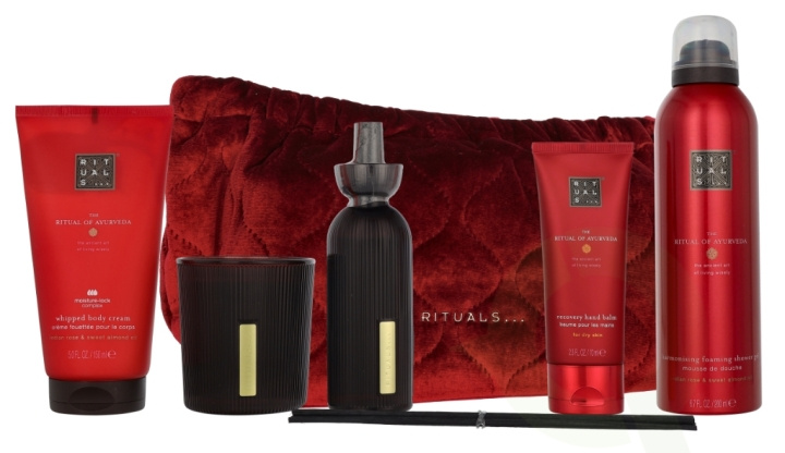 Rituals Ayurveda Large Giftset 630 ml Candle 140g/Hand Balm 70ml/Foaming Shower Gel 200ml/Body Cream 150ml/Mini Fragrance Sticks 70ml i gruppen HELSE OG SKJØNNHET / Gavesett / Gavesett for henne hos TP E-commerce Nordic AB (D32899)