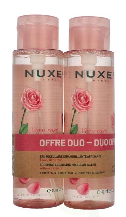 Nuxe Very Rose Micellar Water Duo @ 1 pack x 800 ml 2 x 400ml i gruppen HELSE OG SKJØNNHET / Hudpleie / Ansikt / Rengjøring hos TP E-commerce Nordic AB (D32919)