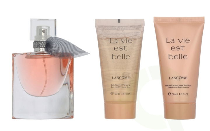 Lancome La Vie Est Belle Giftset 130 ml Edp Spray 30ml/Shower Gel 50ml/Body Lotion 50ml i gruppen HELSE OG SKJØNNHET / Gavesett / Gavesett for henne hos TP E-commerce Nordic AB (D32931)