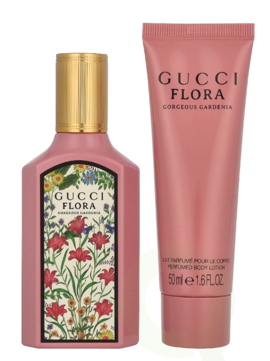 Gucci Flora Gorgeous Gardenia Giftset 100 ml Edp Spray 50ml/Body Lotion 50ml i gruppen HELSE OG SKJØNNHET / Gavesett / Gavesett for henne hos TP E-commerce Nordic AB (D32964)