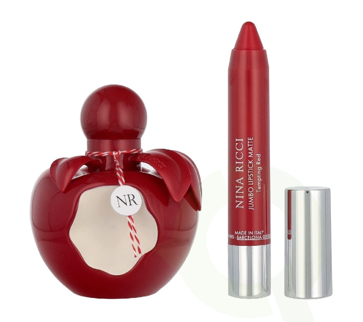 Nina Ricci Nina Rouge Giftset 52.5 ml Edt Spray 50ml/Lipstick 2,5gr i gruppen HELSE OG SKJØNNHET / Gavesett / Gavesett for henne hos TP E-commerce Nordic AB (D32979)