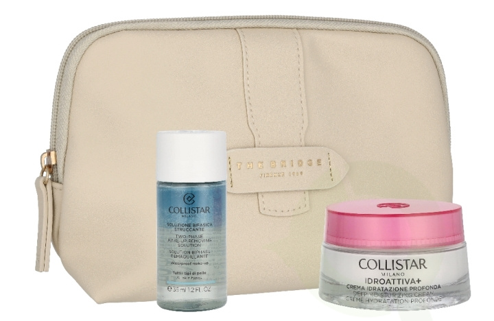 Collistar Idroattiva Set 85 ml Deep Hydratation Cream 50ml/Mini Bifase Cleanser 35ml/Pouch i gruppen HELSE OG SKJØNNHET / Hudpleie / Ansikt hos TP E-commerce Nordic AB (D33002)