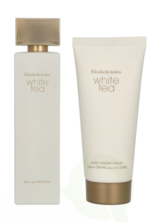 Elizabeth Arden E.Arden White Tea Giftset 200 ml White Tea Edp Spray 100 ml / White Tea Body Water Cream 100 ml i gruppen HELSE OG SKJØNNHET / Gavesett / Gavesett for henne hos TP E-commerce Nordic AB (D33010)