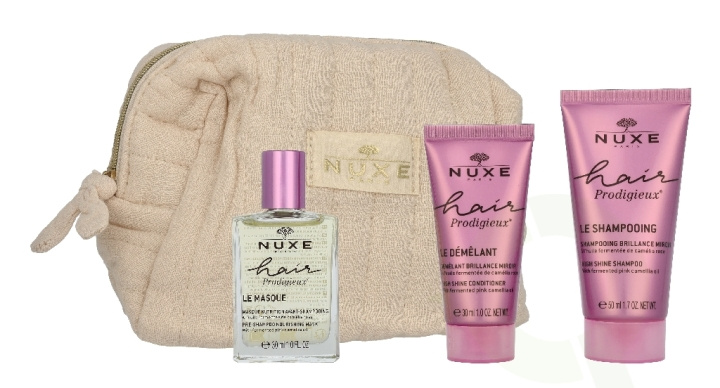 Nuxe Hair Prodigieux Rituel Exception Set 110 ml Mask 30ml/Shampoo 50ml/Detangler 30ml i gruppen HELSE OG SKJØNNHET / Gavesett / Gavesett for henne hos TP E-commerce Nordic AB (D33073)