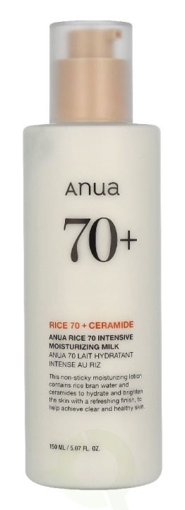 Anua Rice 70 + Ceramide Moisturizing Milk 150 ml i gruppen HELSE OG SKJØNNHET / Hudpleie / Ansikt hos TP E-commerce Nordic AB (D33097)