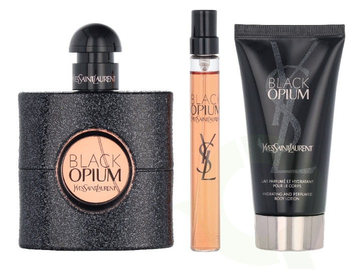 Yves Saint Laurent YSL Black Opium Giftset 110 ml Edp Spray 50ml/Edp Spray 10ml/Body Lotion 50ml i gruppen HELSE OG SKJØNNHET / Duft og parfyme / Parfyme hos TP E-commerce Nordic AB (D33206)