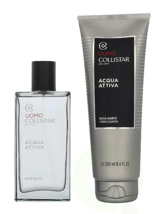 Collistar Uomo Acqua Attiva Giftset 350 ml Acqua Attiva Edt Spray 100 ml / Acqua Attiva Shampoo 250 ml i gruppen HELSE OG SKJØNNHET / Gavesett / Gavesett for henne hos TP E-commerce Nordic AB (D33242)