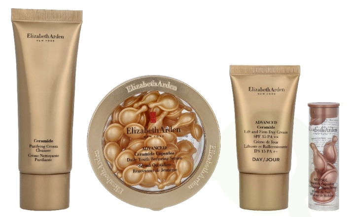 Elizabeth Arden E.Arden Ceramide Advanced Capsules Lift & Firm Youth Set 96.2 ml Cream Cleanser 50ml/Capsules Serum 28ml/Day Cream 15ml/Capsules Night Serum 3,2ml i gruppen HELSE OG SKJØNNHET / Gavesett / Gavesett for henne hos TP E-commerce Nordic AB (D33245)