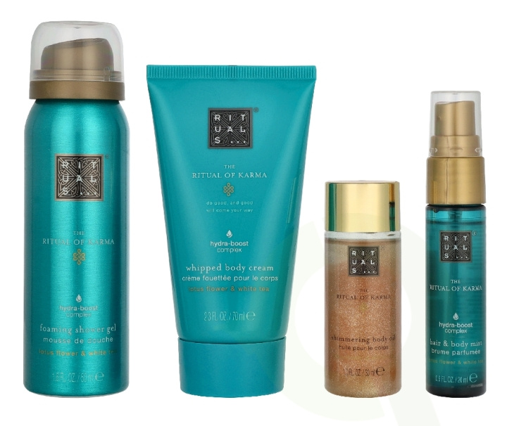 Rituals Karma Giftset 170 ml Body Oil 30ml/Body Mist 20ml/Body Cream 70ml/Shower Gel 50ml i gruppen HELSE OG SKJØNNHET / Gavesett / Gavesett for henne hos TP E-commerce Nordic AB (D33522)