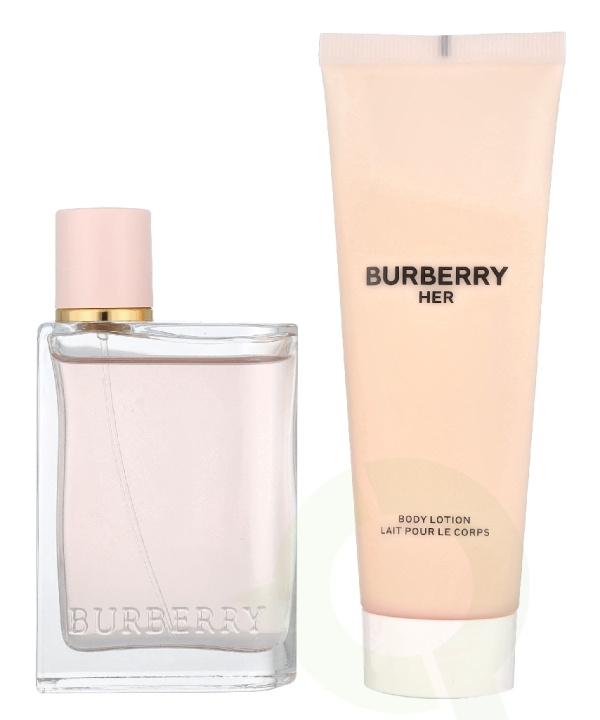 Burberry Her Giftset 125 ml Edp Spray 50ml/Body Lotion 75ml i gruppen HELSE OG SKJØNNHET / Duft og parfyme / Parfyme / Parfyme for henne hos TP E-commerce Nordic AB (D33562)