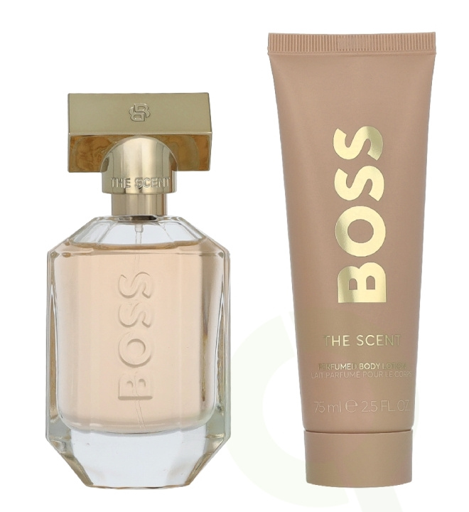 Hugo Boss The Scent Giftset 125 ml Edp Spray 50ml/Body Lotion 75ml i gruppen HELSE OG SKJØNNHET / Duft og parfyme / Parfyme / Parfyme for henne hos TP E-commerce Nordic AB (D33567)