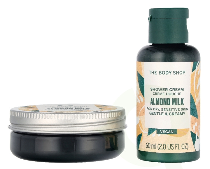 The Body Shop G1 Almond Milk Duo Set 110 ml Shower Cream 60 ml/Body Butter 50ml i gruppen HELSE OG SKJØNNHET / Hudpleie / Kroppspleie / Body lotion hos TP E-commerce Nordic AB (D33575)