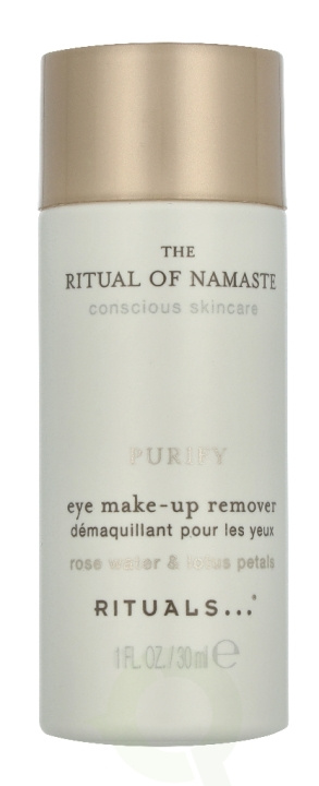 Rituals Namaste Purify Eye Make-Up Remover 30 ml Rose Water & Lotus Petals i gruppen HELSE OG SKJØNNHET / Makeup / Sminkefjerner hos TP E-commerce Nordic AB (D33608)