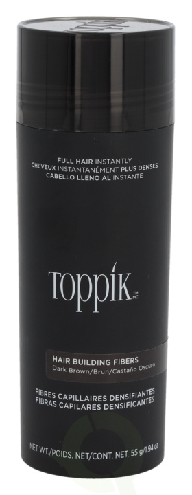 Toppik Hair Building Fibers - Dark Brown 55 g i gruppen HELSE OG SKJØNNHET / Hår & styling / Hårstyling hos TP E-commerce Nordic AB (D33665)