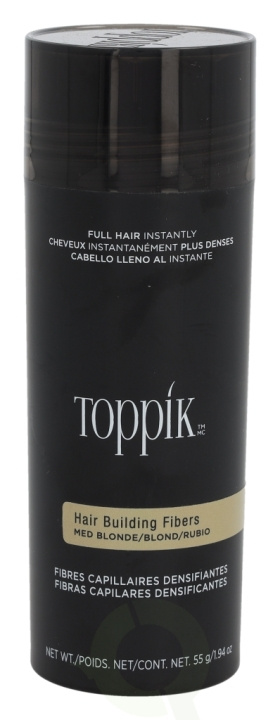 Toppik Hair Building Fibers - Medium Blonde 55 g i gruppen HELSE OG SKJØNNHET / Hår & styling / Hårstyling hos TP E-commerce Nordic AB (D33671)