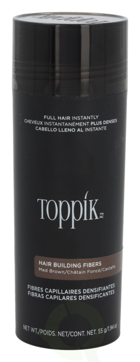 Toppik Hair Building Fibers - Medium Brown 55 g i gruppen HELSE OG SKJØNNHET / Hår & styling / Hårstyling hos TP E-commerce Nordic AB (D33672)