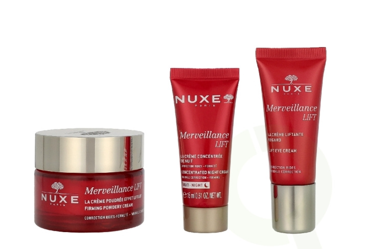 Nuxe Merveillance Lift Set 80 ml Cream 50ml/ Eye 15ml/Night Cream 15ml i gruppen HELSE OG SKJØNNHET / Hudpleie / Ansikt / Nattkrem hos TP E-commerce Nordic AB (D33682)