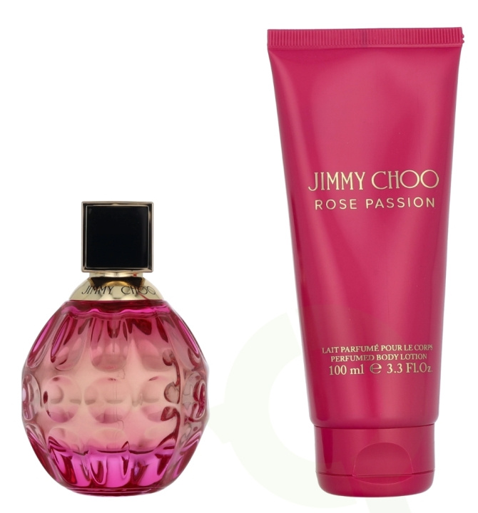 Jimmy Choo Rose Passion Giftset 160 ml Edp Spray 60ml/Perfumed Body Lotion 100ml i gruppen HELSE OG SKJØNNHET / Gavesett / Gavesett for henne hos TP E-commerce Nordic AB (D33683)
