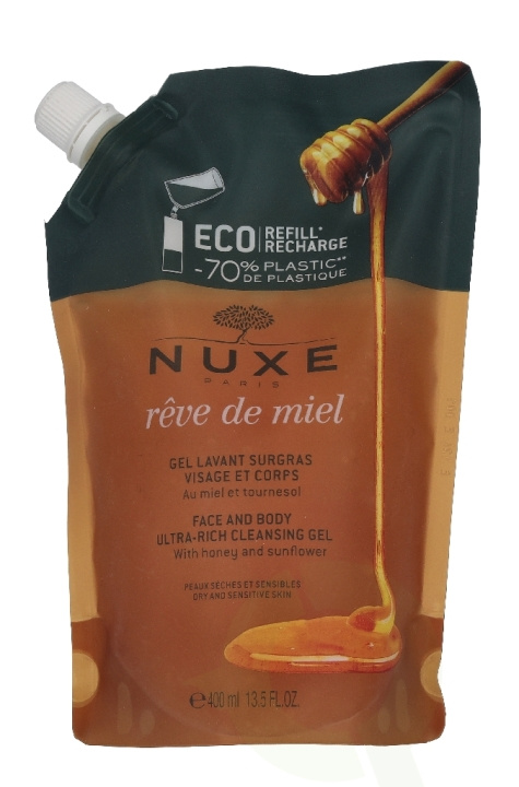 Nuxe Reve De Miel Face And Body Ultra-Rich Cleansing Gel 400 ml i gruppen HELSE OG SKJØNNHET / Hudpleie / Ansikt / Rengjøring hos TP E-commerce Nordic AB (D33700)
