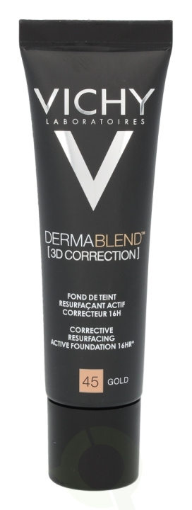 Vichy Dermablend 3D Correction SPF19 30 ml #45 Gold i gruppen HELSE OG SKJØNNHET / Hudpleie / Soling / Solkrem hos TP E-commerce Nordic AB (D33704)