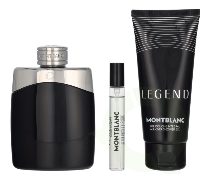 Mont Blanc Legend Pour Homme Giftset 207.5 ml Edt Spray 100ml/Edt Spray 7.5ml/Shower Gel 100ml i gruppen HELSE OG SKJØNNHET / Duft og parfyme / Parfyme / Parfyme for han hos TP E-commerce Nordic AB (D33706)
