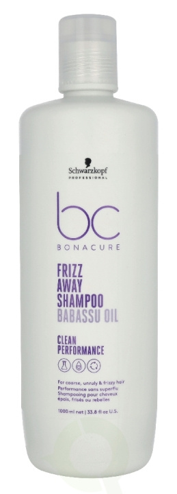 Schwarzkopf Bonacure Frizz Away Shampoo 1000 ml For Coarse, Unruly & Frizzy Hair i gruppen HELSE OG SKJØNNHET / Hår & styling / Hårpleie / Sjampo hos TP E-commerce Nordic AB (D33717)