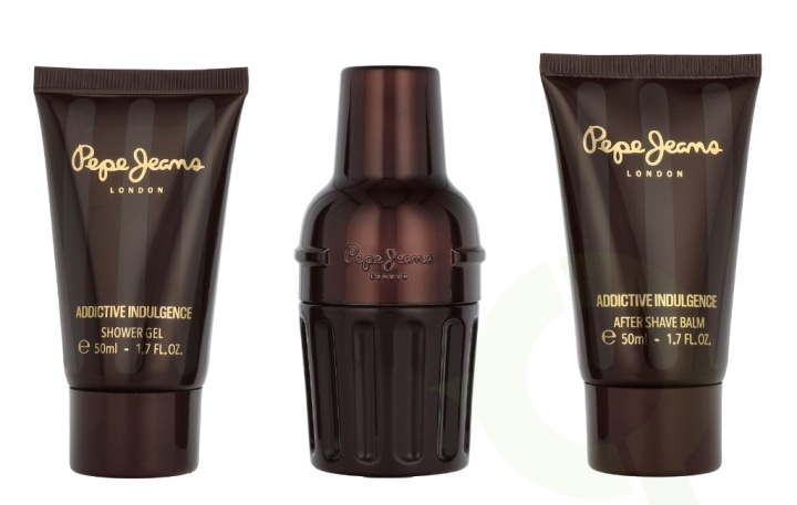 Pepe Jeans Addictive Indulgence For Him Giftset 130 ml Edp Spray 30ml/Showergel 50ml/After Shave 50ml i gruppen HELSE OG SKJØNNHET / Duft og parfyme / Parfyme / Parfyme for han hos TP E-commerce Nordic AB (D33734)