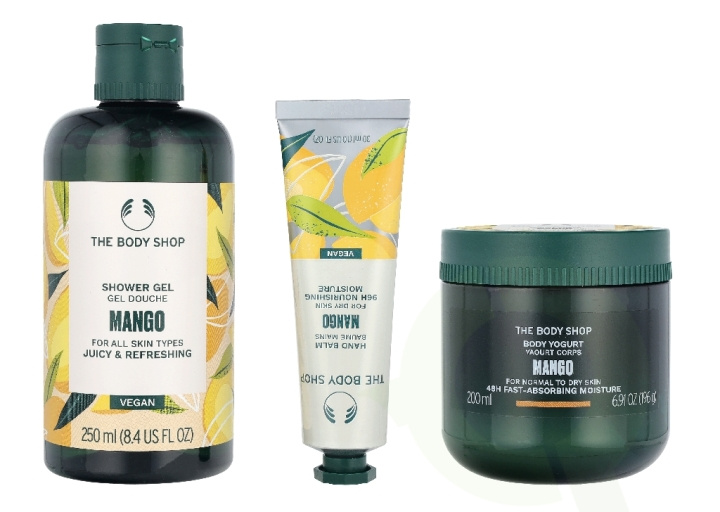 The Body Shop G3 Small Mango Giftset 140 ml Hand Cream 30ml/Body Butter 50ml/Shower Cream 60ml i gruppen HELSE OG SKJØNNHET / Gavesett / Gavesett for henne hos TP E-commerce Nordic AB (D33897)