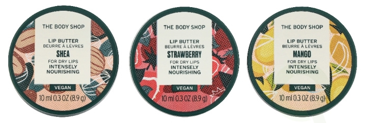 The Body Shop G2 Lipcare Trio Set 18.4 g Shea Lip Butter 10 ml Almond Milk Lip Care Stick 4,2g/Vitamin E Lip Care Stick 4,2g i gruppen HELSE OG SKJØNNHET / Gavesett / Gavesett for henne hos TP E-commerce Nordic AB (D33901)
