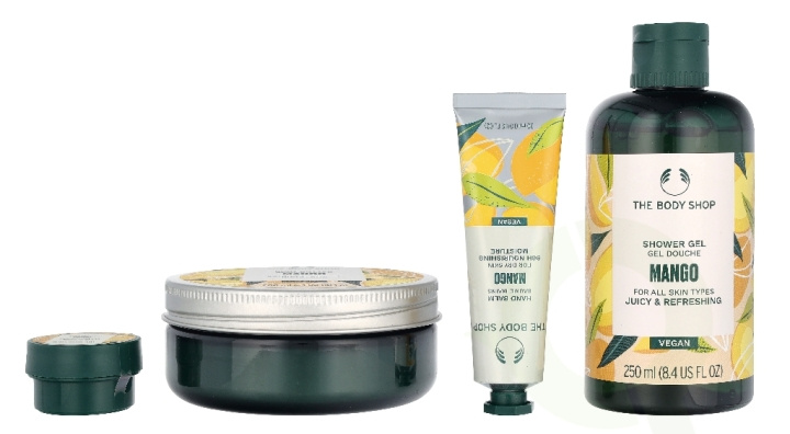 The Body Shop G4 Medium Mango Giftset 540 ml Mango Shower Gel 250ml/Mango Body Butter 200ml/Mango Body Scrub 50ml/Mango Hand Balm 30ml/Mango Lip Butter 10ml i gruppen HELSE OG SKJØNNHET / Gavesett / Gavesett for henne hos TP E-commerce Nordic AB (D33905)
