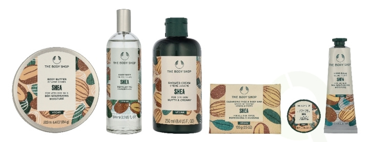 The Body Shop G4 Large Shea Giftset 730 ml Body Butter 200ml/Body Lotion 250ml/Shower Cream 250ml/Hand Cream 30ml i gruppen HELSE OG SKJØNNHET / Gavesett / Gavesett for henne hos TP E-commerce Nordic AB (D33976)