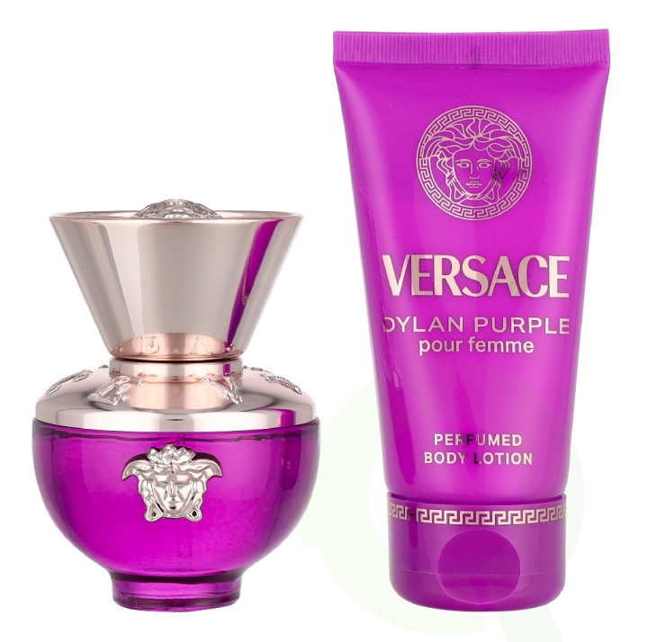 Versace Dylan Purple Giftset 80 ml Edp Spray 30ml/Body Lotion 50ml i gruppen HELSE OG SKJØNNHET / Duft og parfyme / Parfyme / Parfyme for henne hos TP E-commerce Nordic AB (D34003)