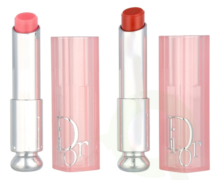Christian Dior Dior Addict Lip Glow Duo Set 6.4 g #001 Pink 3,2g/#012 Rosewood 3,2g i gruppen HELSE OG SKJØNNHET / Makeup / Lepper / Leppestift hos TP E-commerce Nordic AB (D34061)