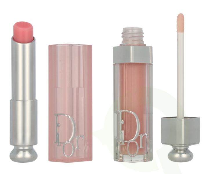 Christian Dior Dior Addict Lip Maximizer & Lip Glow Balm Duo 9.2 ml #001 Pink 3,2g/#001 Pink 6ml i gruppen HELSE OG SKJØNNHET / Makeup / Lepper / Leppestift hos TP E-commerce Nordic AB (D34062)