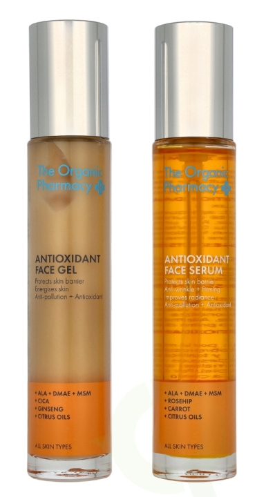 The Organic Pharmacy Antioxidant Face Gel And Face Serum 70 ml Face Gel 35ml/Serum 35ml i gruppen HELSE OG SKJØNNHET / Hudpleie / Ansikt / Hudserum hos TP E-commerce Nordic AB (D34144)