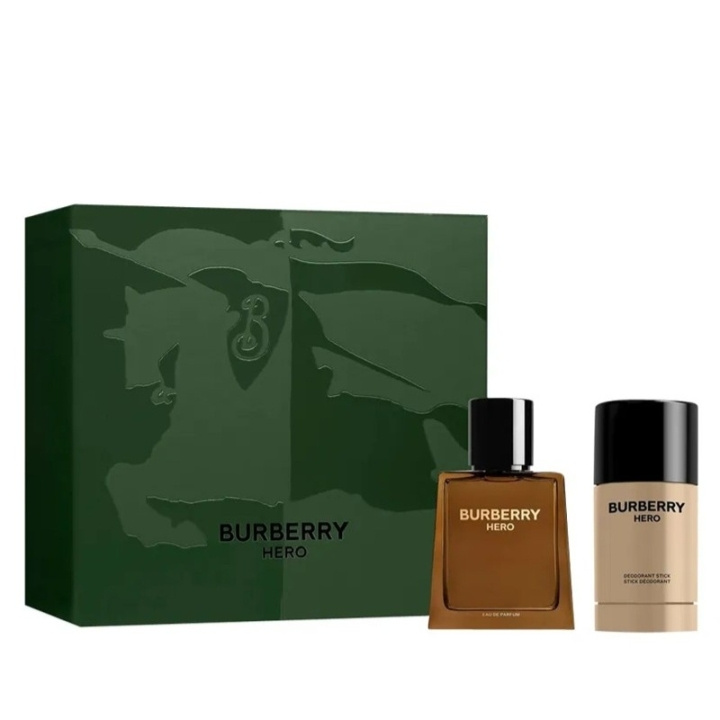 Burberry Giftset Burberry Hero Edp 50ml + Deostick 75ml i gruppen HELSE OG SKJØNNHET / Duft og parfyme / Parfyme / Parfyme for han hos TP E-commerce Nordic AB (D34280)