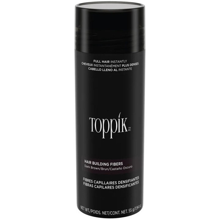 Toppik Hair Building Fibers XL 55g - Dark Brown i gruppen HELSE OG SKJØNNHET / Hår & styling / Hårpleie hos TP E-commerce Nordic AB (D34302)