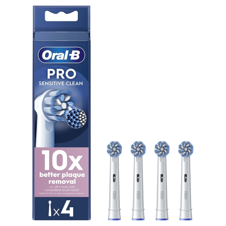 Oral B Borsthuvud Sensitive Clean & Care 4st i gruppen HELSE OG SKJØNNHET / Munnpleie / Elektriske tannbørster tilbehør hos TP E-commerce Nordic AB (D34340)