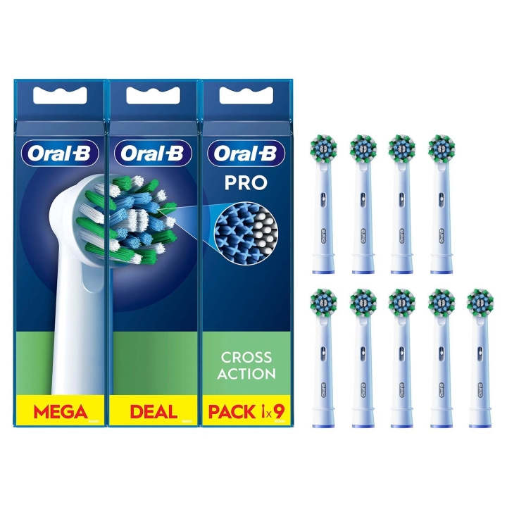 Oral B Borsthuvud Cross Action 3+3+3st i gruppen HELSE OG SKJØNNHET / Munnpleie / Elektriske tannbørster tilbehør hos TP E-commerce Nordic AB (D34344)